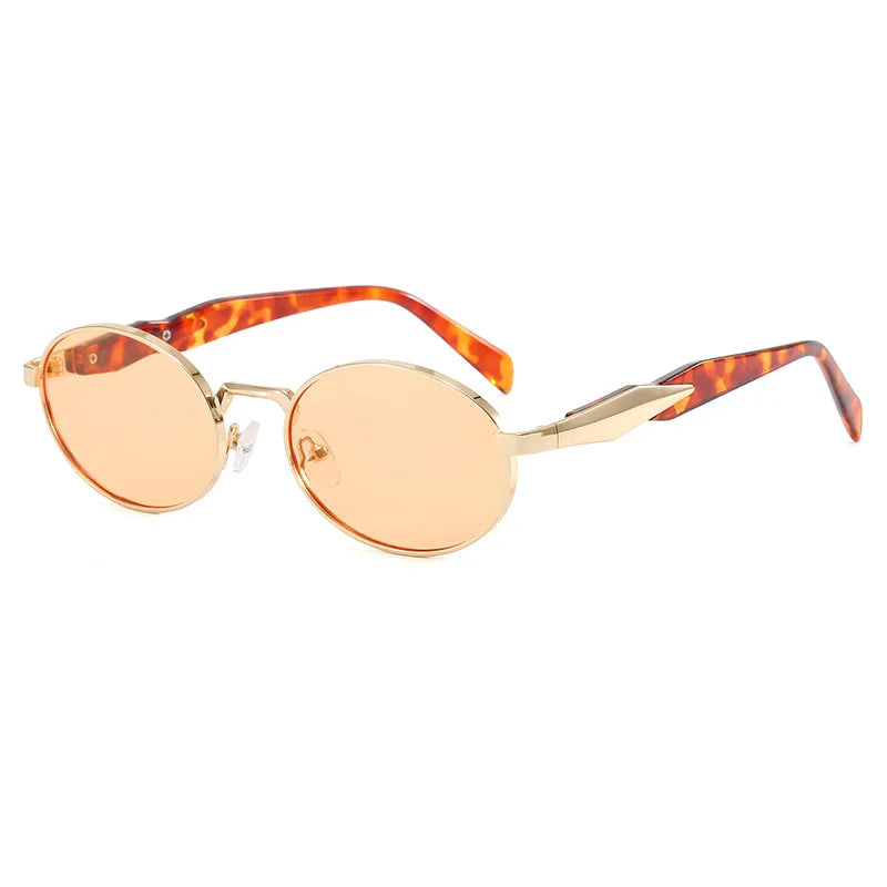Lunettes de soleil rétro punk de luxe femme