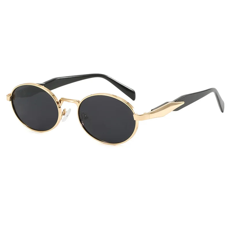 Lunettes de soleil rétro punk de luxe femme