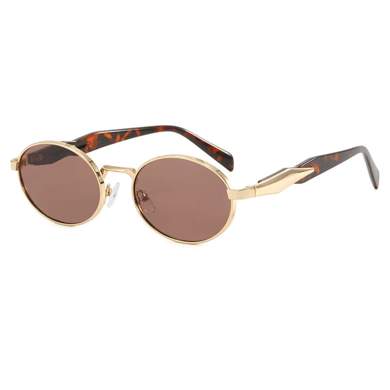 Lunettes de soleil rétro punk de luxe femme