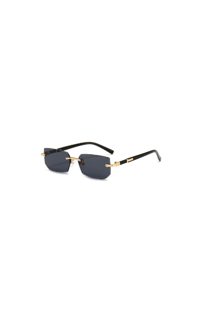 Lunettes de soleil rectangulaires sans monture