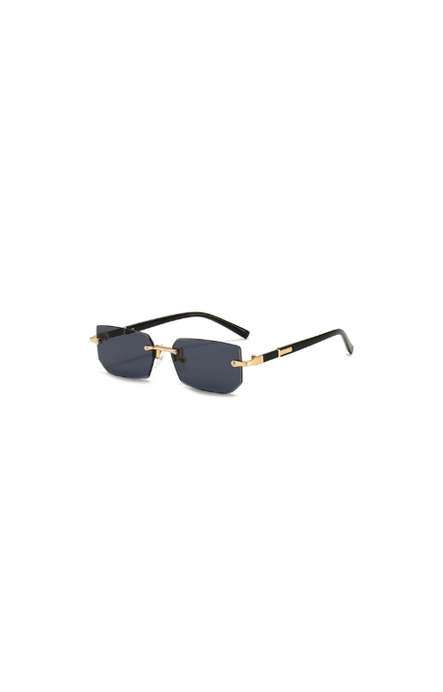 Lunettes de soleil rectangulaires sans monture