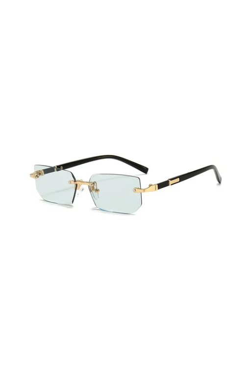 Lunettes de soleil rectangulaires sans monture